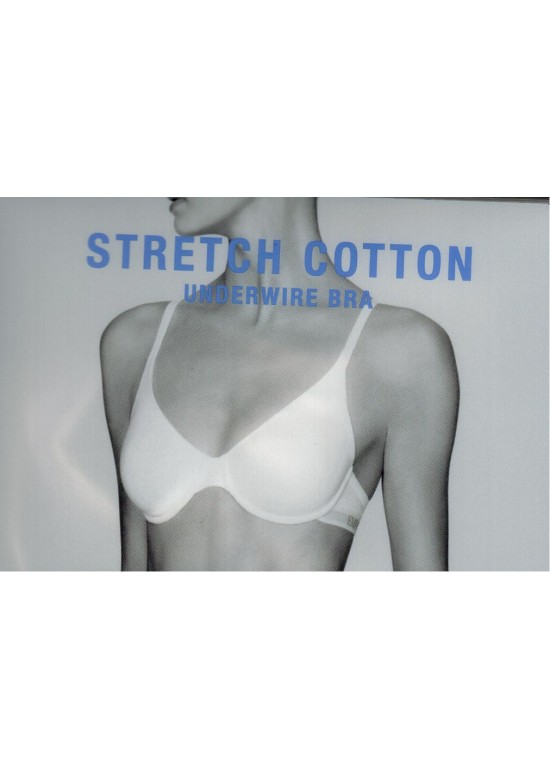 "EMPORIO ARMANI" REGGISENO CON FERRO COPPA ELASTICIZZATA IN COTONE